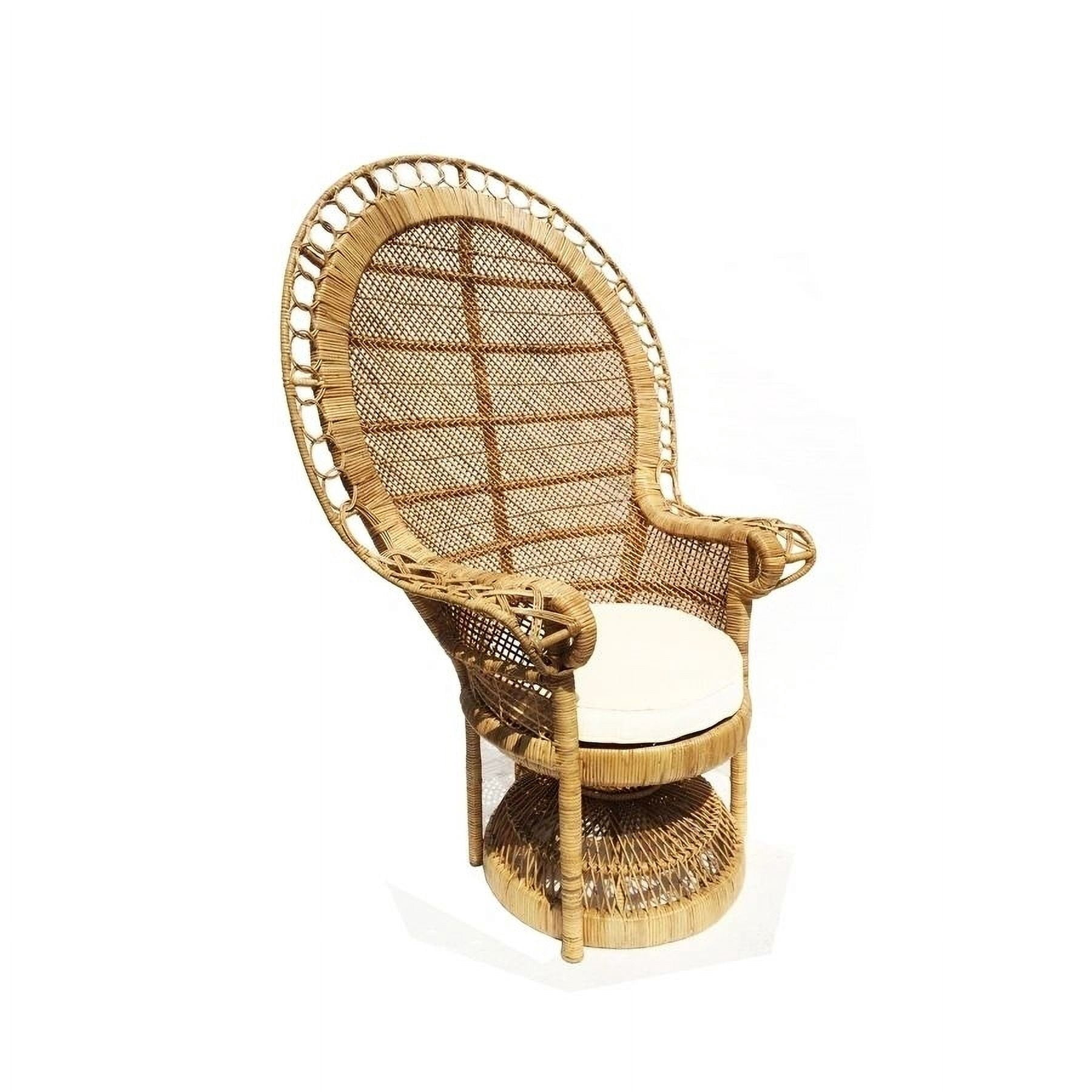 D-Art Collection Emperor Rattan Arm Chair in wicker rattan natural ...