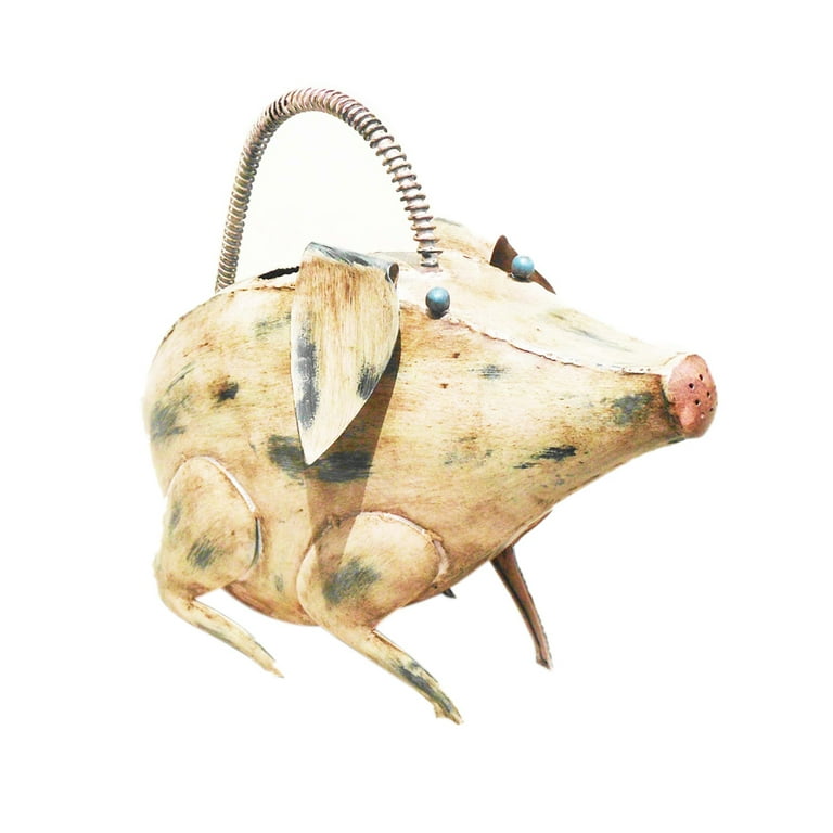 D-Art Collection Iron Pig Watering Can - Walmart.com