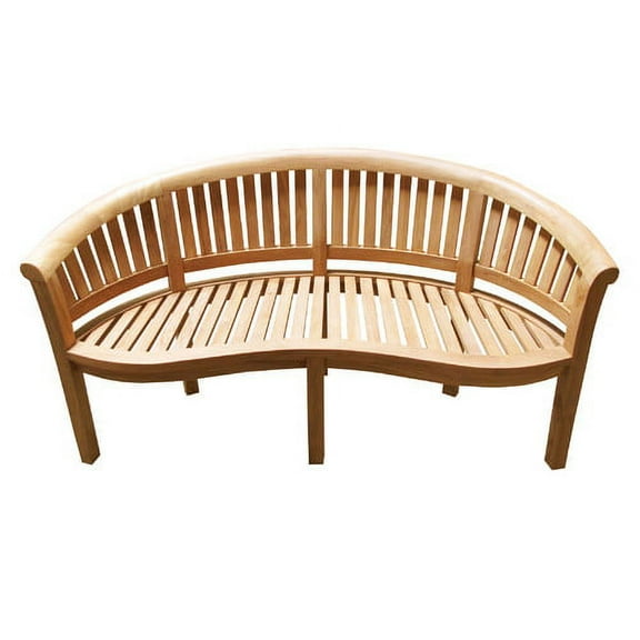 D-Art Collection Island Teak Wood Garden Bench