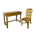 thumbnail image 1 of D-Art Collection Rattan Desk With Rattan Chair in set, 1 of 6