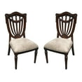 thumbnail image 1 of D-Art Collection Sheraton Side Chair (set of  2 pcs) mahogany wood brown color, 1 of 2