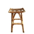 thumbnail image 1 of D-Art Collection South Bay Rattan Bar Stool in Natural Brown wicker material, 1 of 3