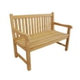 thumbnail image 1 of D-Art Collection Teak Riverside 2 Seater Bench in solid teakwood natural color, 1 of 2