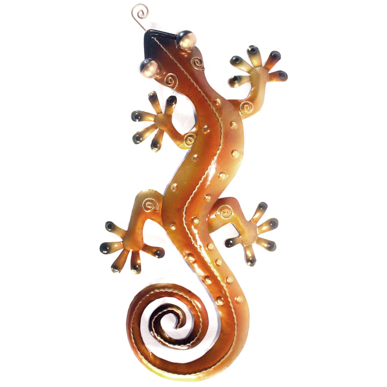 Painted Tin Gecko Wall Art Set main image 1