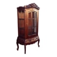 thumbnail image 1 of D-Art Collection Victorian Display Curio Cabinet in mahogany wood, 1 of 3