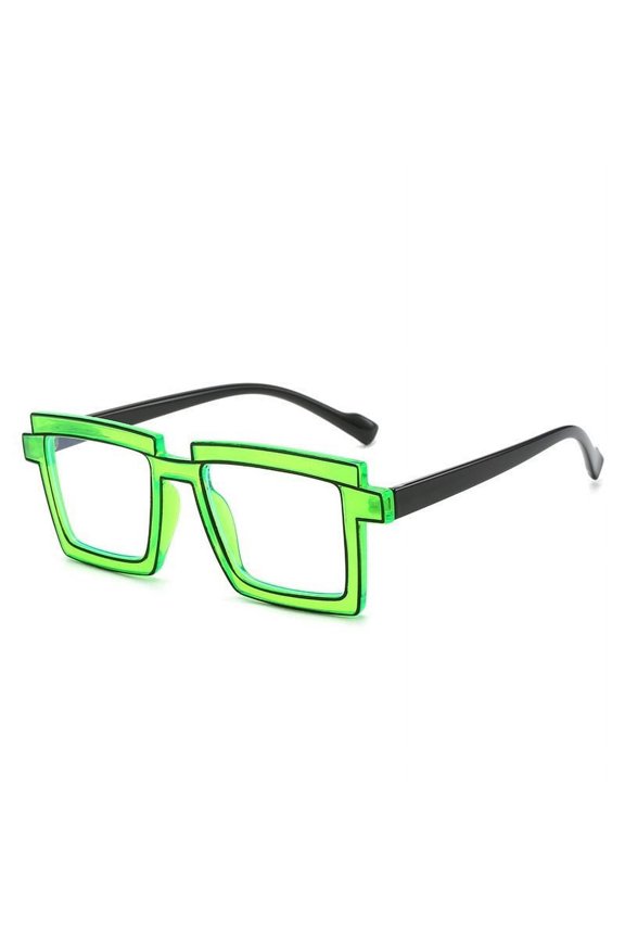 D Blue Light Filter Glasses With Color Block Frame Design For Screen Time Eye Strain Reduction Unisex Plastic Frames For Daily Use Or Party Wear