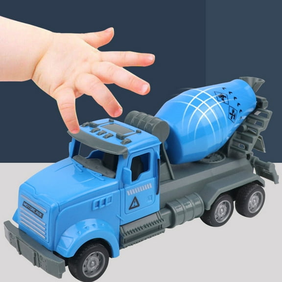 D Blue Small Simulation Engineering Car Toy For Kids Construction Vehicle Model