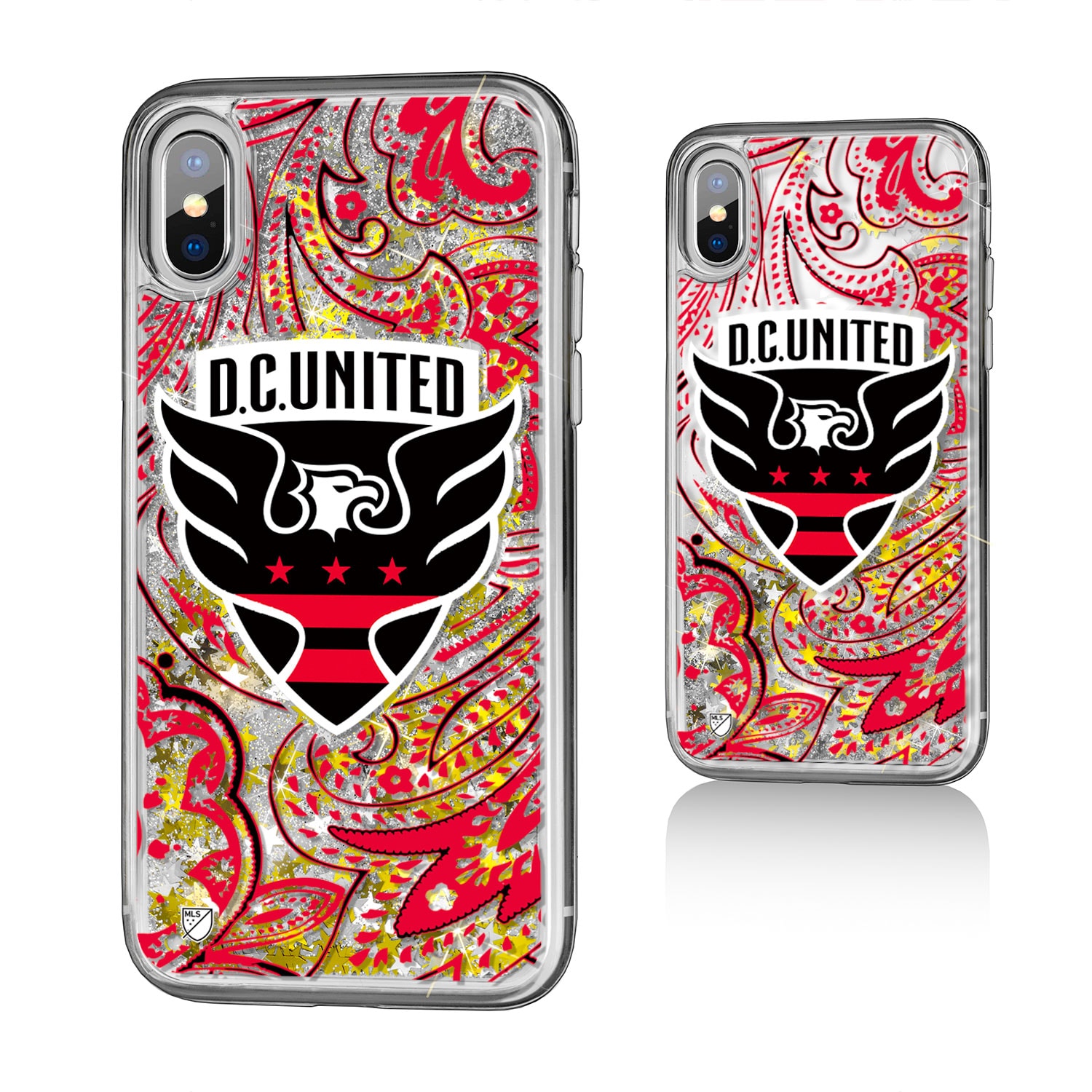D.C. United Pattern Glitter iPhone X/XS Case - image 1 of 1