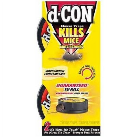 D-CON No-view No-touch Mouse Traps, 2-pk.