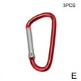 thumbnail image 1 of D Clip Carabiner Snap Spring Clasp Hook Keyring Camping Small 3 Carabina Q4-USA I7B0, 1 of 1