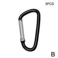 thumbnail image 1 of D Clip Carabiner Snap Spring Clasp Hook Keyring Camping Small FAST Carabina M7G6, 1 of 1