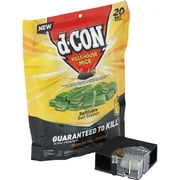 D-Con Corner Fit Mouse Poison Bait Station with 1 Trap and 20 Bait Refills