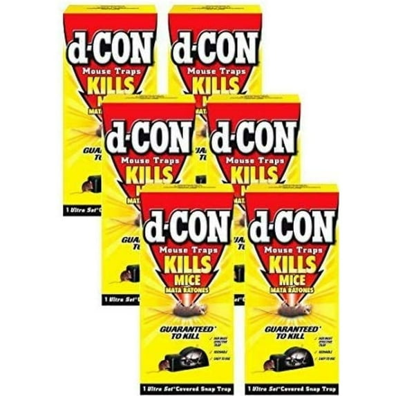 D-Con Ultra Set Covered Mouse Trap, 6 Pack