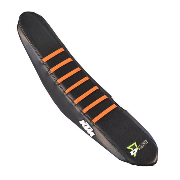 Dcor 30-30-301 Factory Reinforced Seat Covers - Black/Orange Ribs