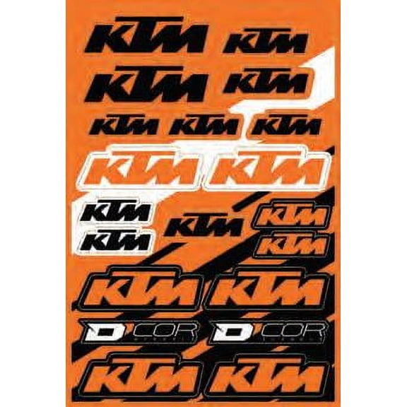 D-Cor 40-30-101 Decal Sheet - fits KTM 2