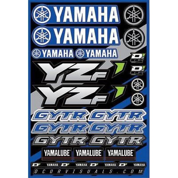 D-Cor 40-50-100 Decal Sheet - YAM YZF