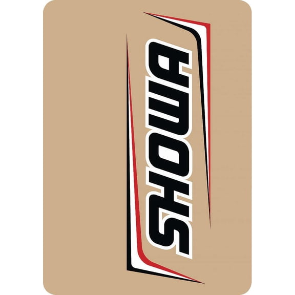 D-Cor 40-80-116 Upper Forks Decal - Showa - Black/Red