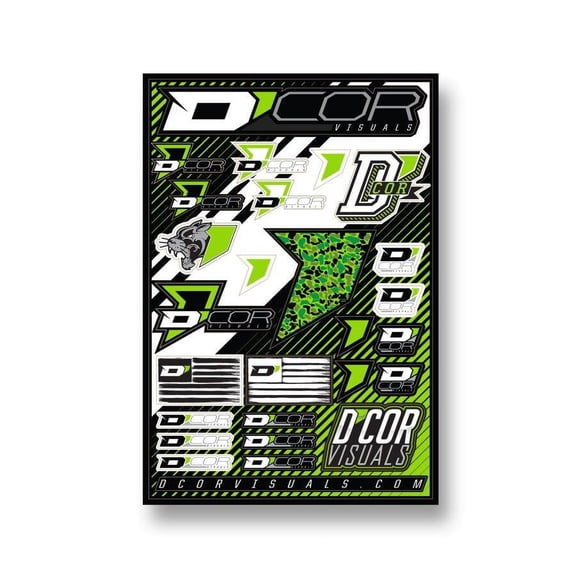 D-Cor 40-90-106 Decal Sheet - DCor Logos