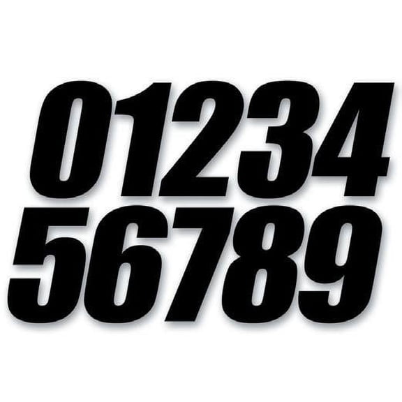 D-Cor 45-24-9 Individual Numbers 4in. - No.9 - Black