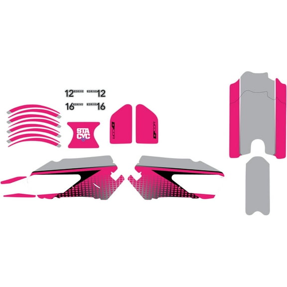 D'Cor Visuals 12/16 eDRIVE Pink Graphics Kit (10-80-203)