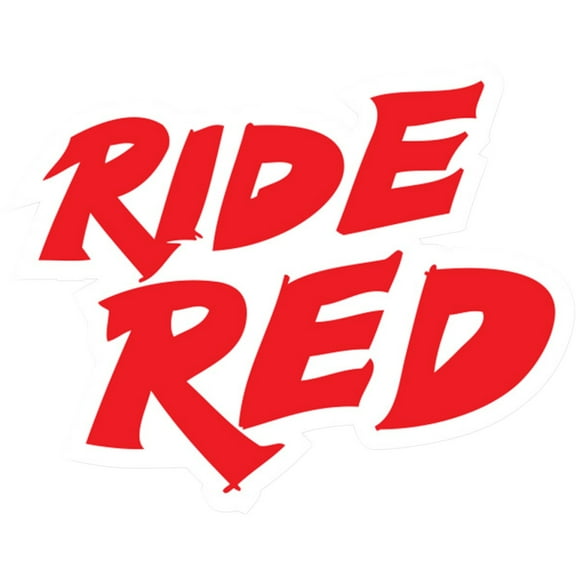 D'Cor Visuals 12" Honda Ride Red Decal (40-10-204)