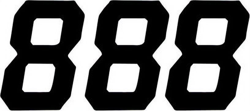 Custom Racing Numbers X3 - Vinyl Stickers Decals Race Motorbike (Personalize)