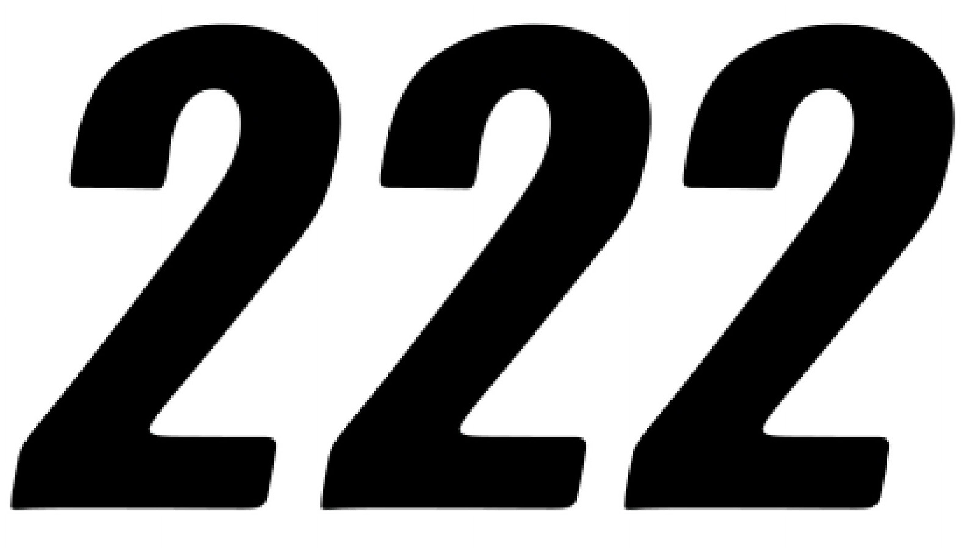 D'Cor Visuals 6" Black SX Number 2 Decal 3 Pack (45-26-2) - Walmart.com