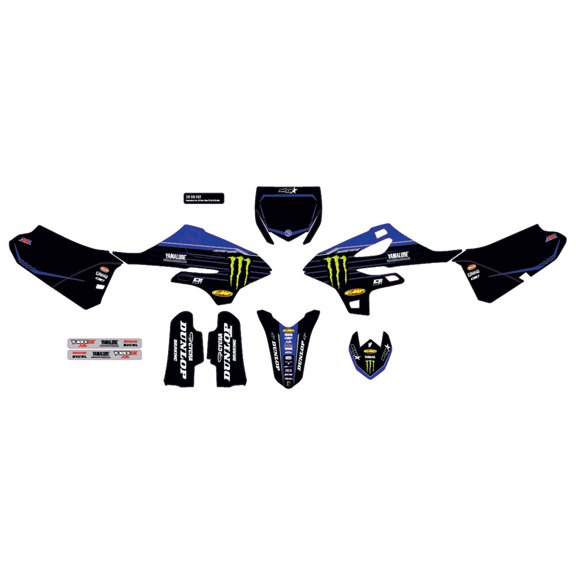 D'Cor Visuals Complete Graphics Kit '22 Star Yamaha, Black Background