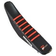 thumbnail image 1 of D'Cor Visuals Gripper Seat Cover Ribbed Black/Red, 1 of 4