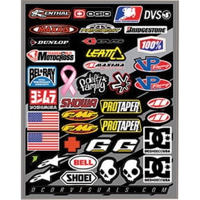 D'Cor Visuals Helmet Decal Sheet