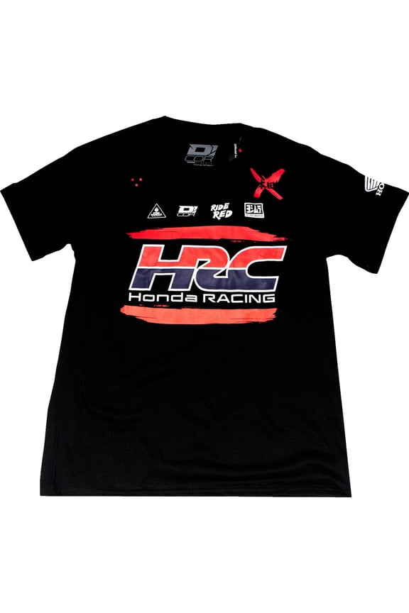 Honda HRC Factory Mens Short Sleeve T-Shirt Black MD