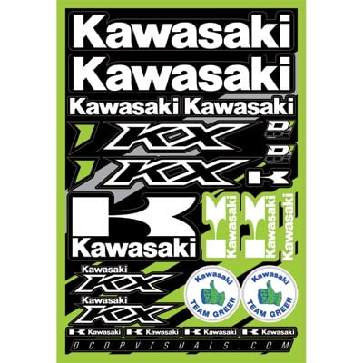 D'Cor Visuals for Kawasaki Kx Decal Sheet