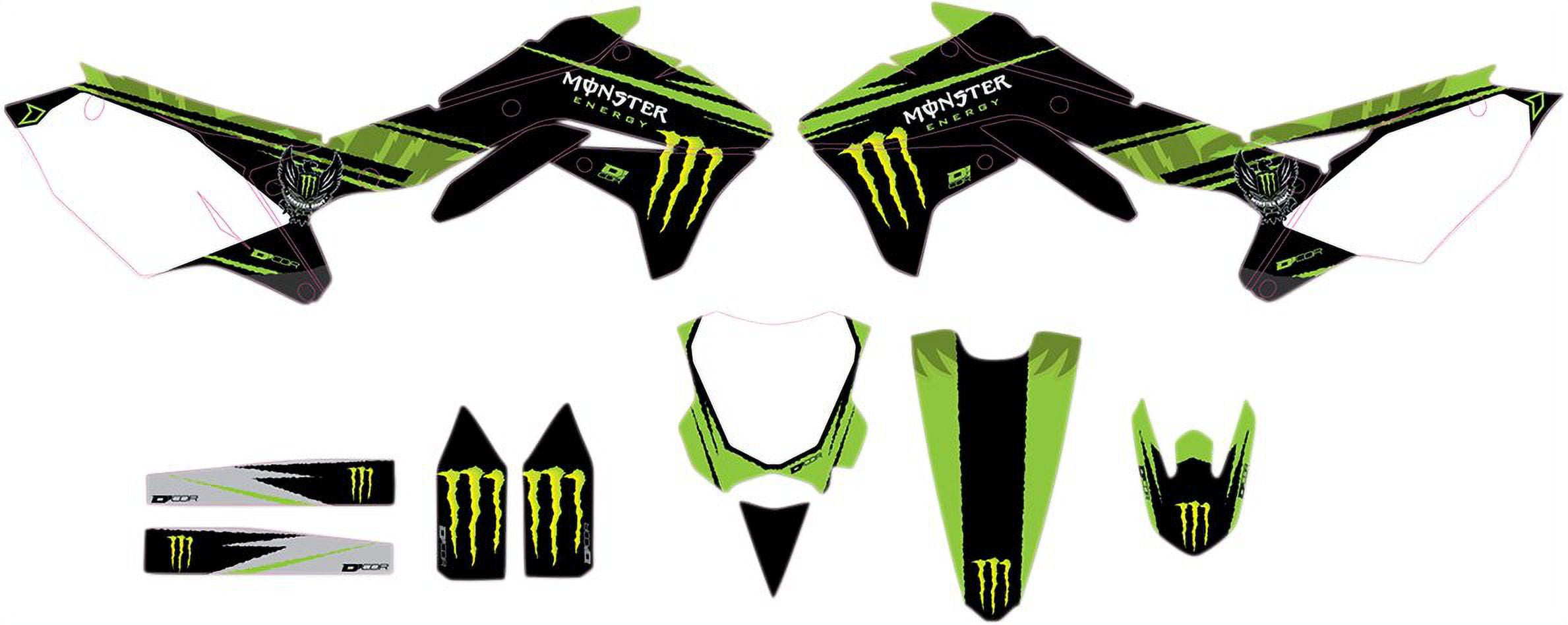 D'Cor Visuals Kawasaki Monster Energy Graphics Kit (2020460