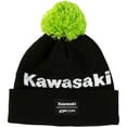 thumbnail image 1 of D'Cor Visuals Kawasaki Stripe Beanie Hat Black/Green, 1 of 1