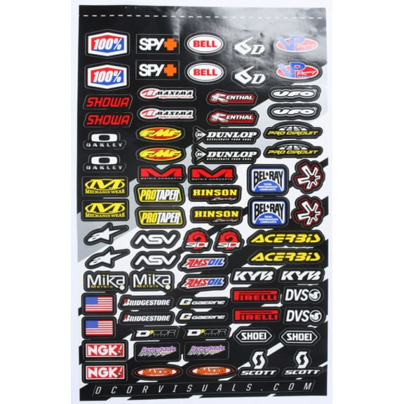 D'Cor Visuals Misc Cor2 MX Decal Sheet (40-90-113)
