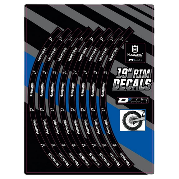 D'Cor Visuals Rim Decals 19" Rear Husqvarna