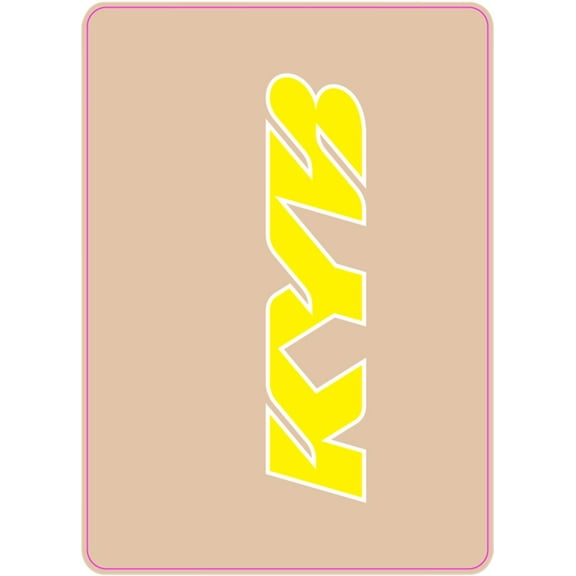 D'Cor Visuals Yellow KYB Upper Fork Decal 2 Pack (40-80-133)