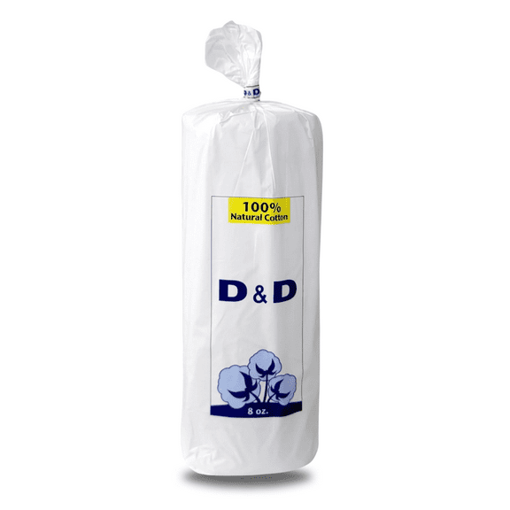 D&D 100% Natural Cotton Roll 8 fl oz, For First Aid & Household Use