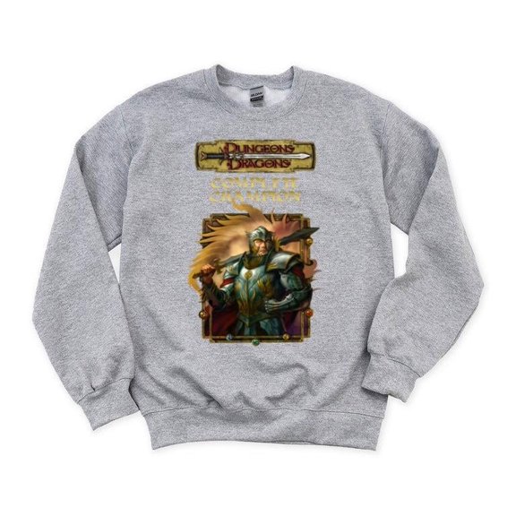 D&D 3rd Ed Player's Options Complete Champion RPG Fantasy Game Hero Book SweatShirt Unisex, up to 5XL