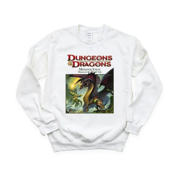 D&D 4th Ed Monster Vault Threats Nentir Vale RPG Fantasy Creatures Box SweatShirt Unisex, up to 5XL