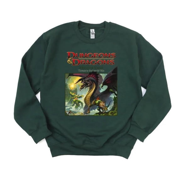 D&D 4th Ed Monster Vault Threats Nentir Vale RPG Fantasy Creatures Box SweatShirt Unisex, up to 5XL