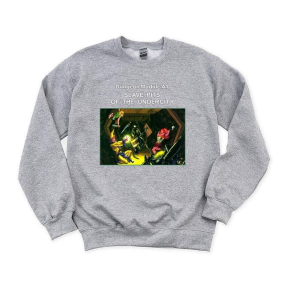 D&D A1 Slave Pits Of The Undercity Vintage Retro RPG Module Classic Art SweatShirt Unisex, up to 5XL