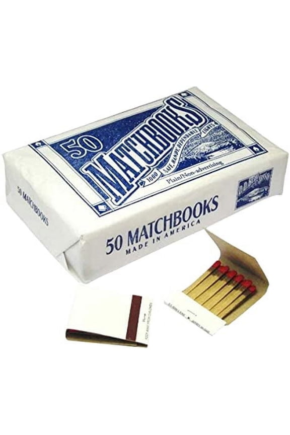50 Plain White Matches Matchbooks for Wedding Birthday Wholesale Made in America