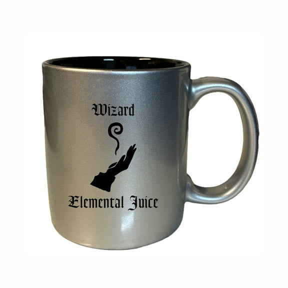 D&D Coffee Mug, Wizard Elemental Juice 11oz Ceramic Coffee Cup Teacup with Handle, Dungeons Dragons Gifts DND
