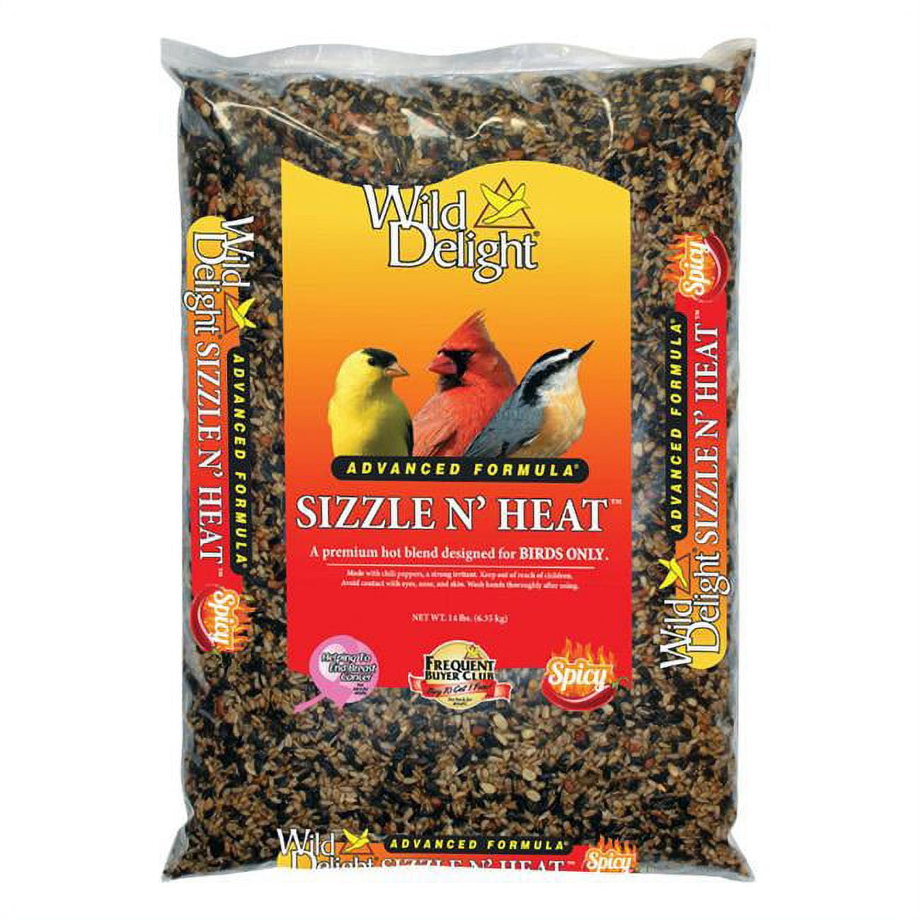 D&D Commodities  14 lbs Sizzlenheat Bird Food- pack of 3