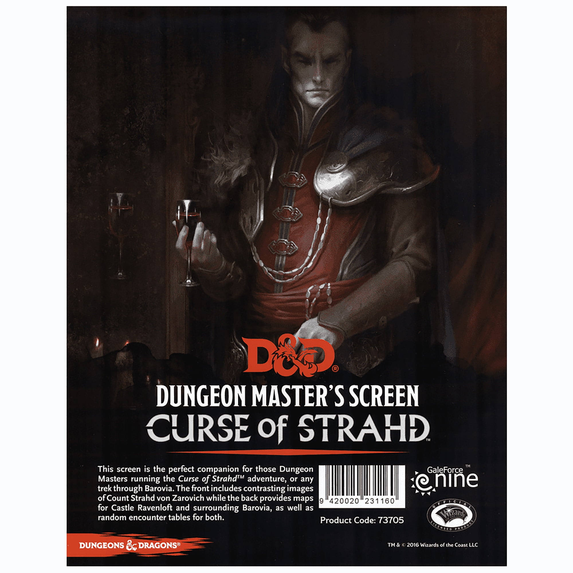 D&D: Curse of Strahd - Dungeon Master's Screen - Tabletop RPG DM