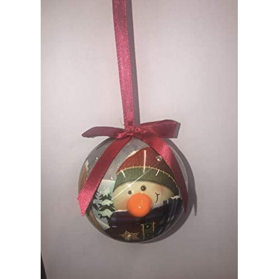 D&D Distributing Blinking Skiing Snowman Christmas Ornament