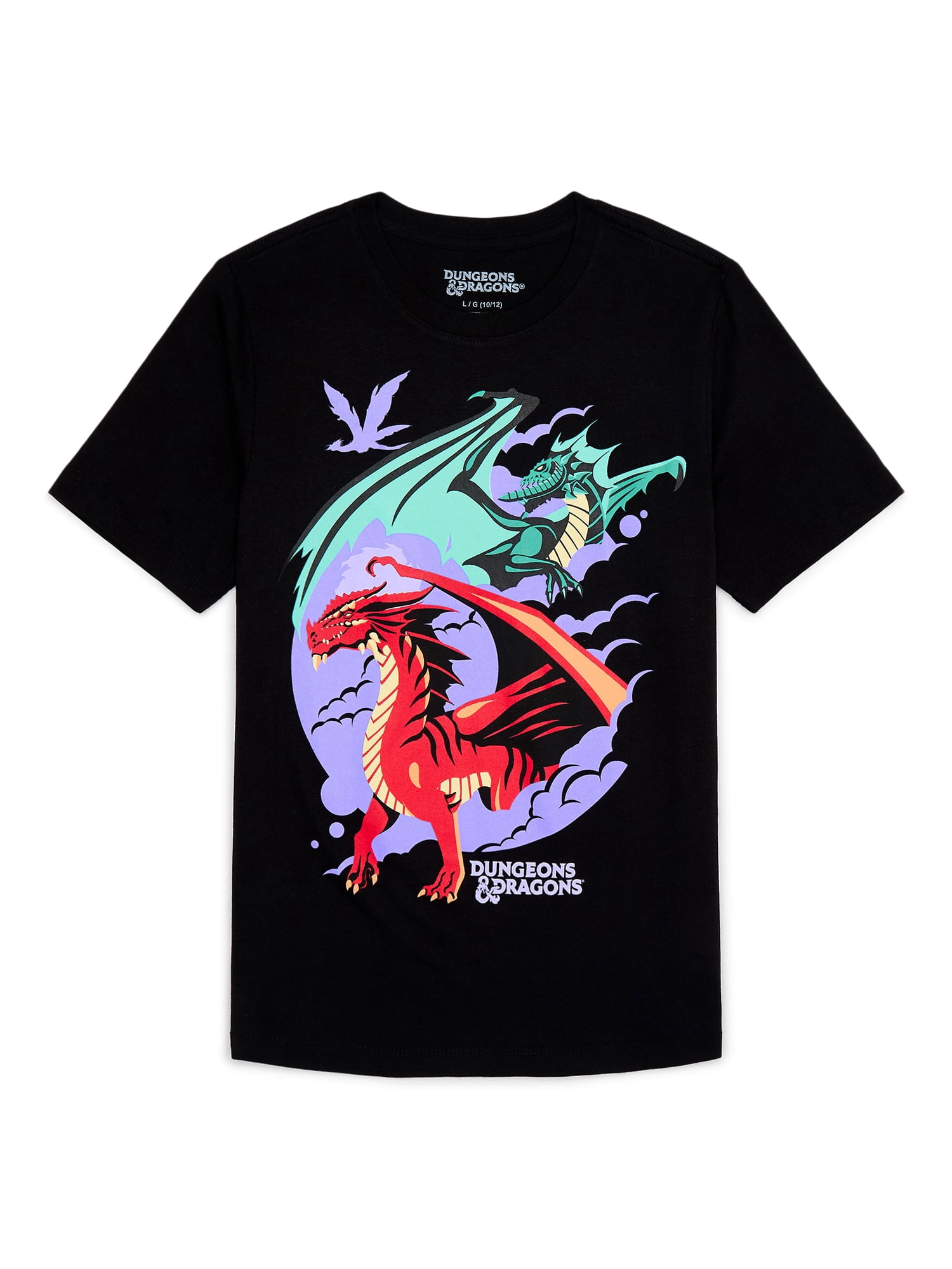 Dungeons and Dragons Boys Graphic Tee with Short Sleeves, Sizes 4-18