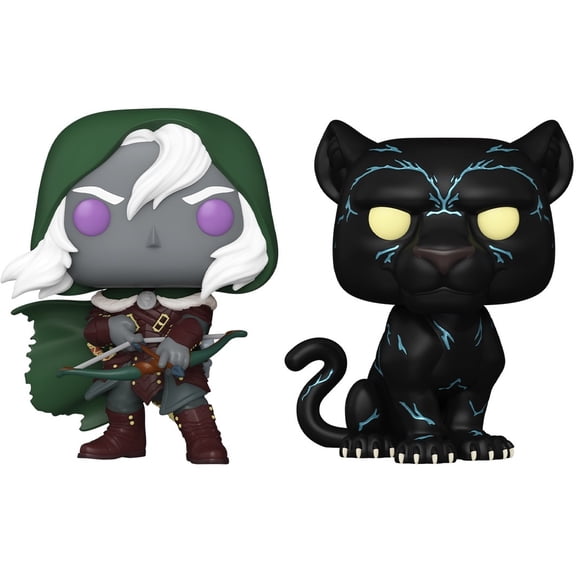 D&D Drizzt Do'urden & Guenhwyvar Pop Figure 2pack, Not Mint
