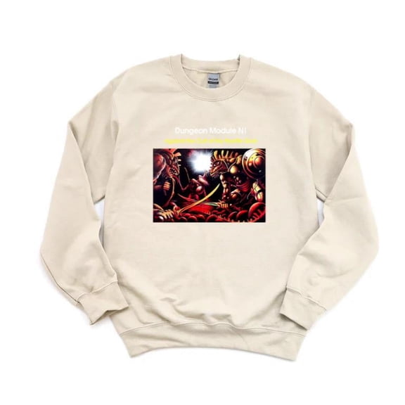 D&D Dungeon Module N1 Against the Cult of the Reptile God Vintage Retro SweatShirt Unisex, up to 5XL